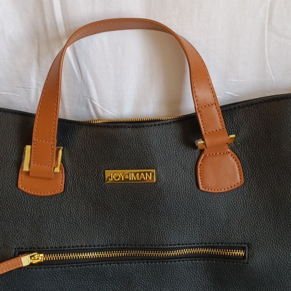 Joy and Iman large purse shell 100 percent leather lining 100 percent polyester - Picture 2 of 6